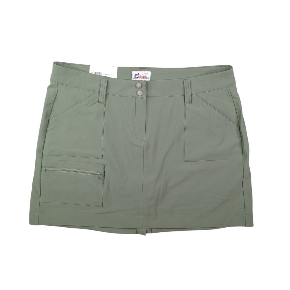 World Wide Sportsman Womens Skort Size 14 Olive Active Skirt Fishing Hiking NWT